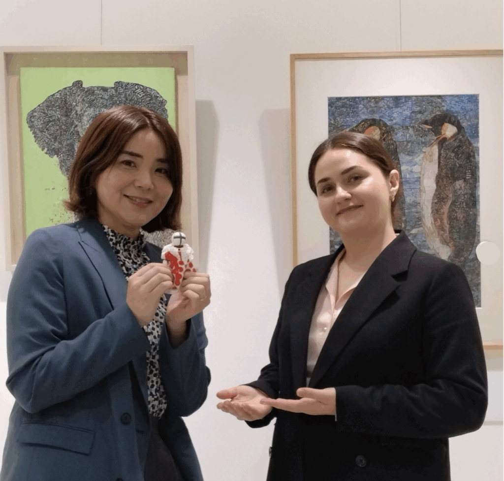 ハタノシステムでインターンシップを行なったウクライナの学生・ディーさん